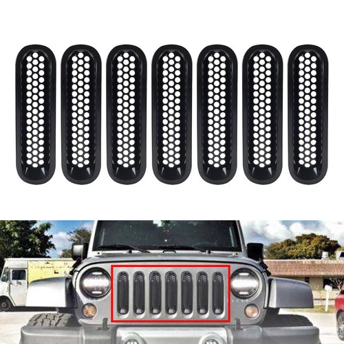 7pcs black front insert mesh - 7pcs,