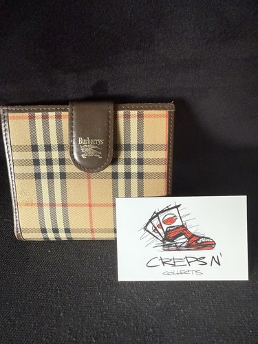 Burberry check canvas leather - check,