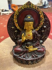 Wooden carved buddha bliss - buddha,