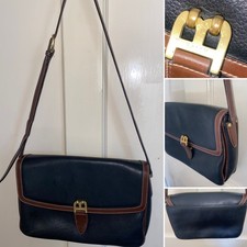 Bally Navy & Tan Leather