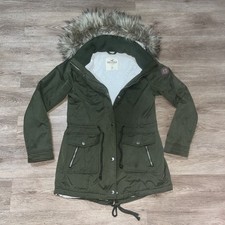 HOLLISTER faux fur trim sherpa