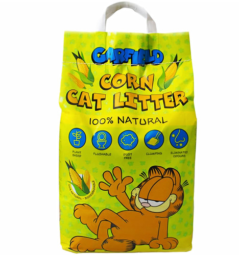 Garfield corn cat litter 100 - litter, 100%