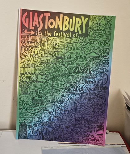 Glastonbury festival black - festival, &