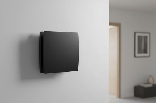 Black bathroom extractor fan - black,