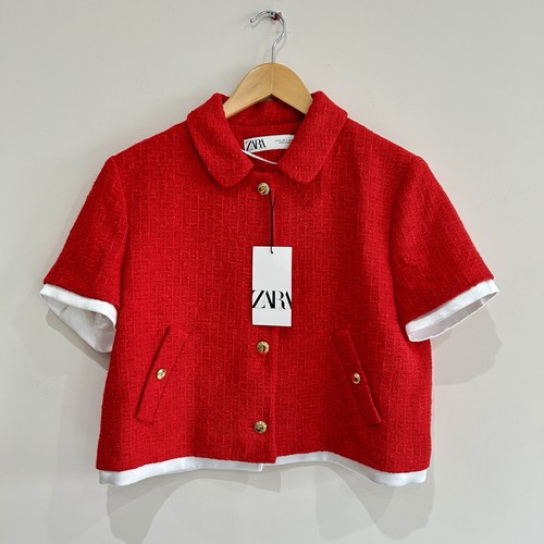 Nwt zara red textured - nwt,