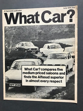 1974 What Car Review Citroen GS Alfasud Triumph 1500TC  Audi80L Peugeot 304