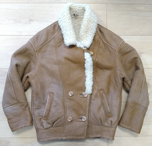 Vintage sheepskin leather - sheepskin,