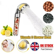 Vitamin C Filter Shower Head Bath High Pressure Shower Head Water Saving UKSTOCK