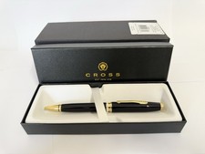 Cross Coventry Ballpoint Pen Black And Gold Trim With Gift box