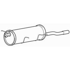 Rear Exhaust Silencer Back Box