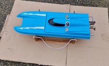 Nitro Fuel RC Boat AMC Racing Radio Controlled Power Speed Boat Blue