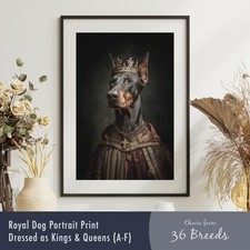 Royal Dog Portrait Print