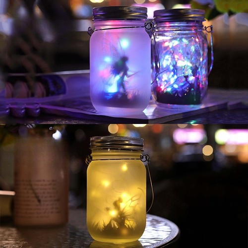 Solar mason jar light led - mason,
