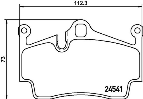 Mintex rear brake pad set - pad,