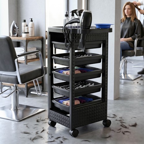 Hair salon trolley cart tray - hair,