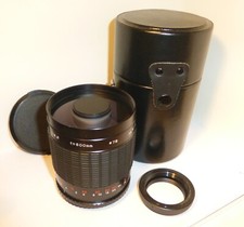 COMPACT CENTON 500mm F8 MIRROR LENS M42mm SCREW MOUNT T-2 MOUNT (890)