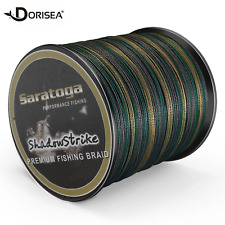 8 Strands 6lb~300lb Brown Green New Camo Mixed Braided Fishing Line 100m-2000m