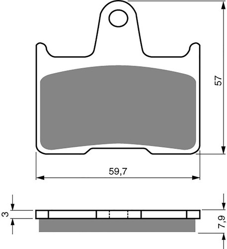 Goldfren s33 brake - brake, rear