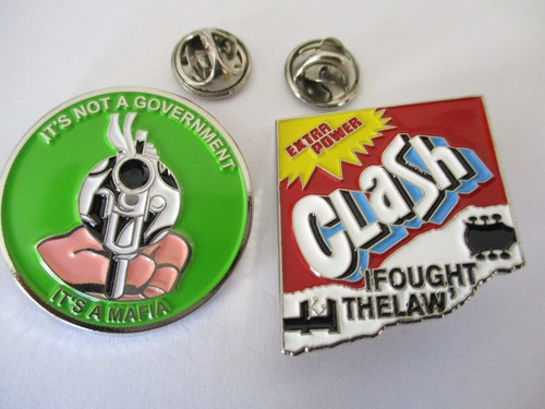 Punk metal badges only - x,