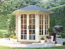 Garden Summerhouse Room Wooden Vantage 250 Hexagonal Summer House 2.5m x 2m