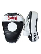 Sandee Sport Synthetic Leather Curved Focus Mitts Muay Thai Boxing Trainer Focus