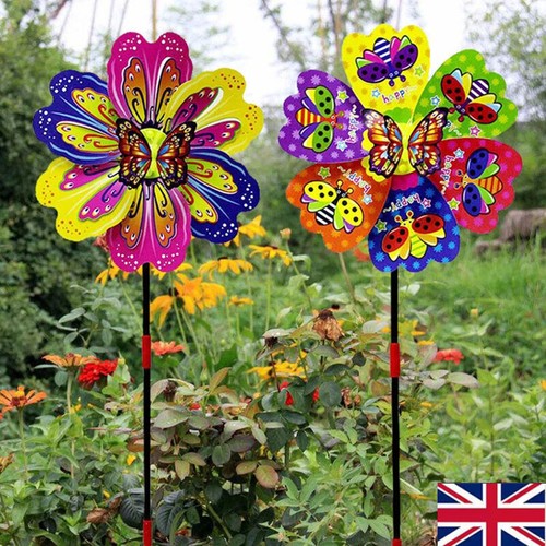 2pcs butterfly flower windmill - butterfly,