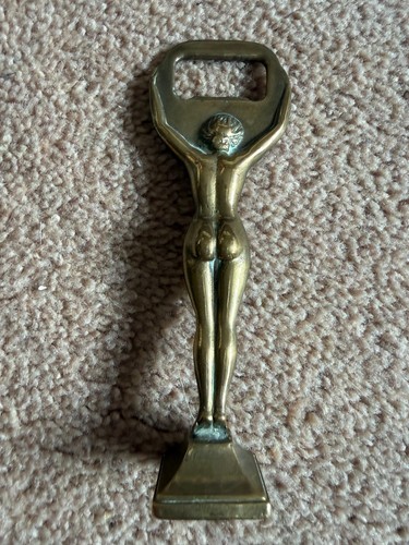 Vintage brass bottle opener - brass,