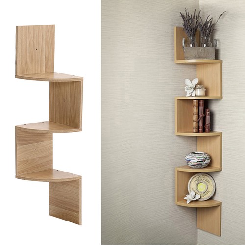 Wooden corner wall shelf - corner,