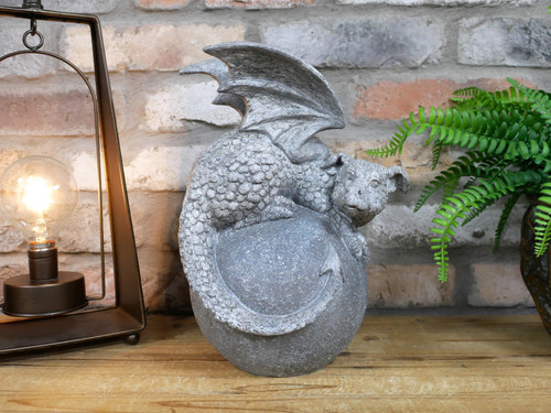 Stone effect dragon ornament - dragon,