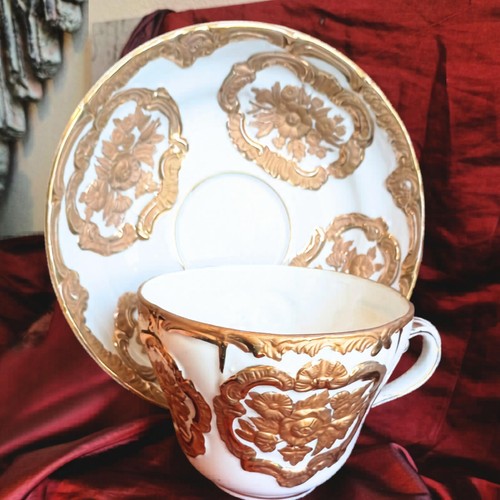 Huge vintage porcelain tea cup - vintage,