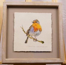 Robin bird №4. Original