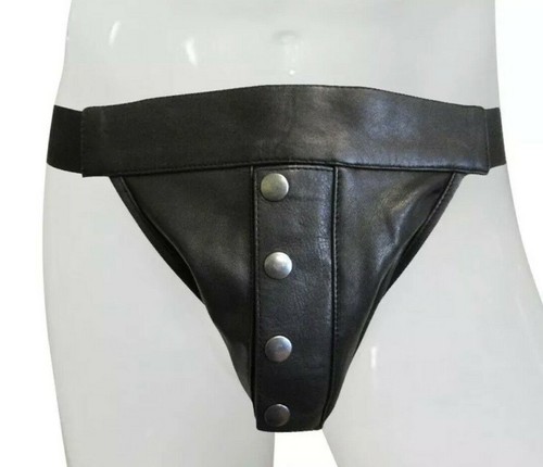 Men string black - string, leather
