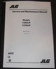 JLG 1200SJP 1350SJP TELESCOPIC BOOM MAN LIFT SERVICE & MAINTENANCE REPAIR MANUAL
