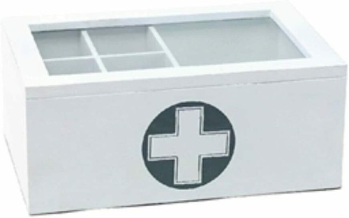 Wooden medicine storage box - storage,