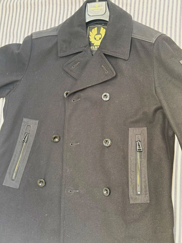 Belstaff black wool blend - black,