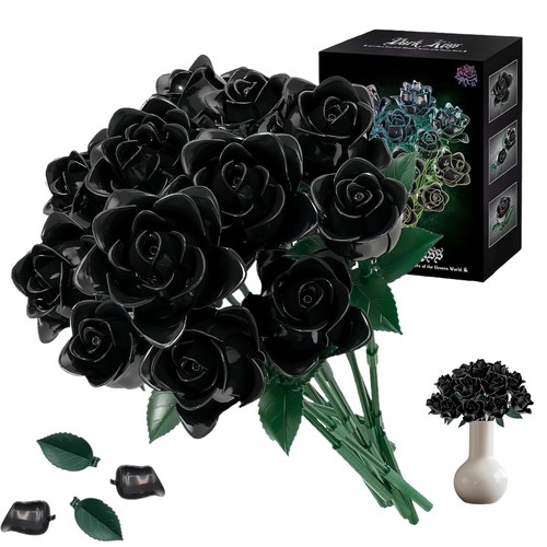 Black rose flower bouquet - rose,
