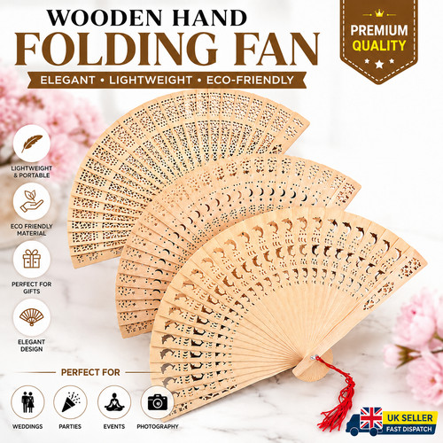 Vintage carved wooden folding - carved,