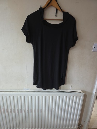 Ladies black top silk - top, feel