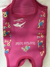 Turbo Tots Warn Neoprene Swim Vest Side Opening Pink Size 6 To 12 Months
