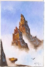 VINTAGE LARGE OIL PAINTING ON