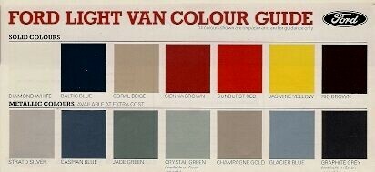Ford light vans colour trim - ford,