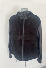 NEW Rare Belstaff Jacket Black Leather & Suede Size 8/10 EU 40