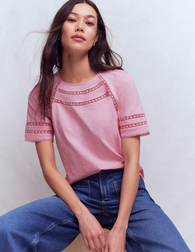 Boden size poppy trim crew - boden,
