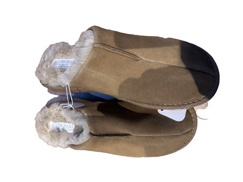 Mens leather suede upper slip - mens,