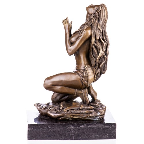 Western bronze sculpture - bronze,