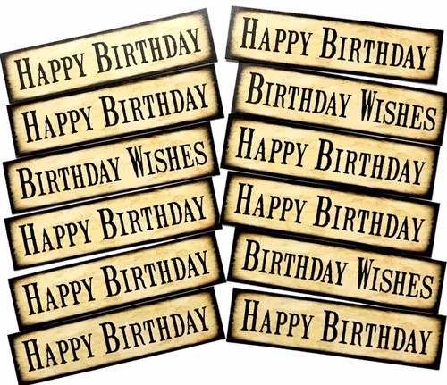 Birthday sentiments banners - birthday, sentiments/banners