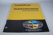 1984 Goodyear Earth Mover Tyre Tire Sales Catalogue Dozer Dumper Scraper