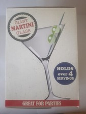 Giant Martini Glass - Party on! Holds 4 servings in one glass - Christmas Gift!!