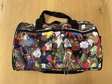 Rare ProSports TokiDoki Anime Kawaii Style Small Sleepover Duffle Rainbow Zips