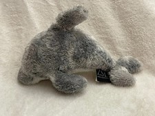 ZSL London Zoo grey dolphin soft toy plush